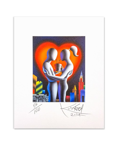 Mark Kostabi - Metropolitan passion - 42x51 cm