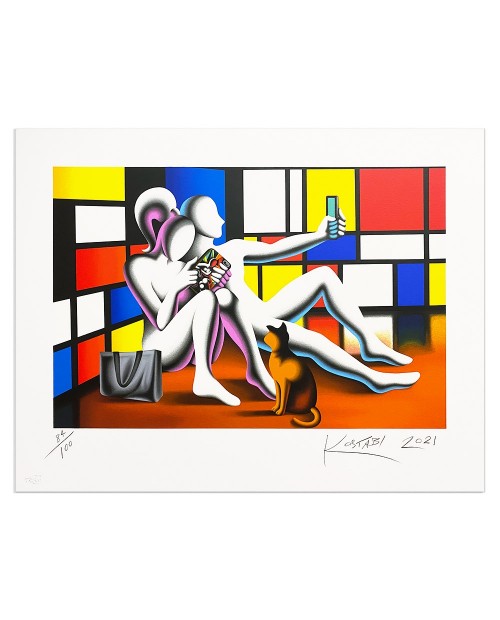 Mark Kostabi - Social modernism  - 70x90 cm
