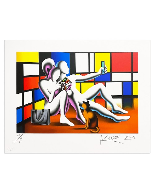 Mark Kostabi - Social modernism  - 70x90 cm