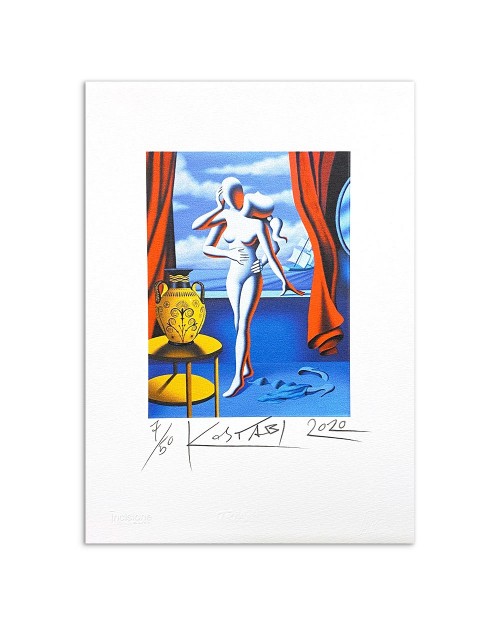 Mark Kostabi - Stolen kiss - 25x35 cm