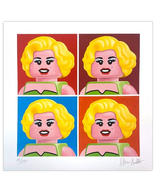 Stefano Bolcato FOUR MARILYN ANDY WARHOL 40x40 cm  