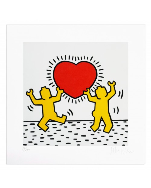 Stefano Bolcato BRICK LOVE-KEITH HARING 40x40 cm  