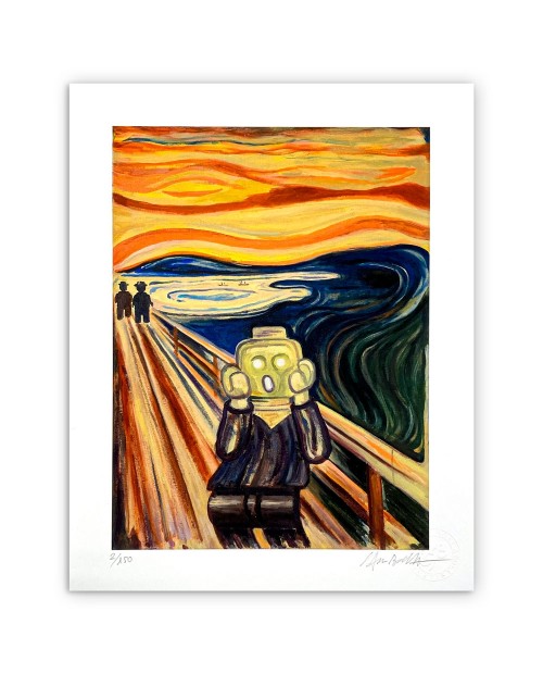 Stefano Bolcato L'URLO 30x37 cm 