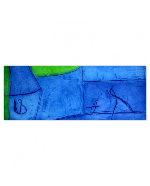 Segreta Simmetria (Blu) - 50x130 cm 